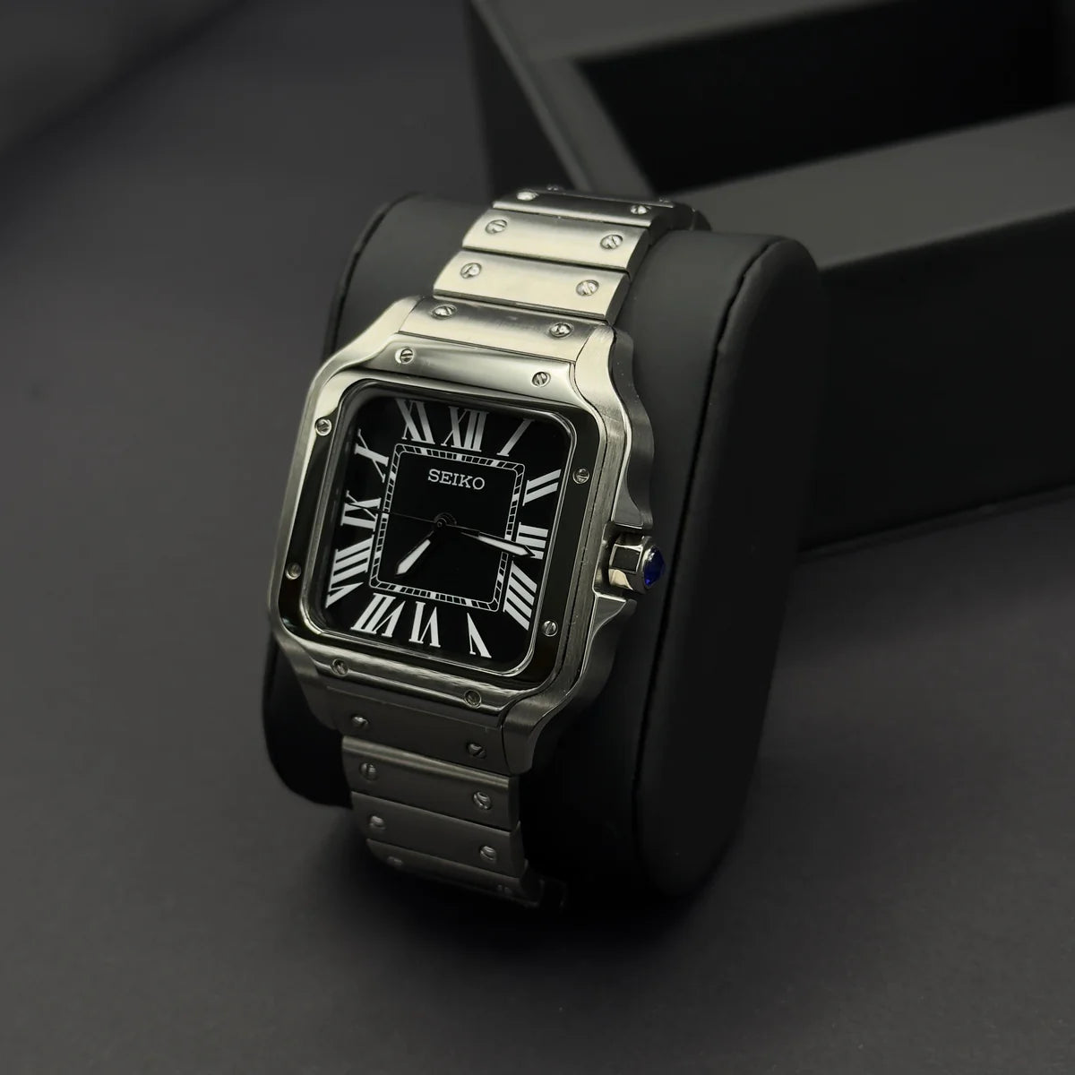 MOD CARTIER SANTOS BLACK