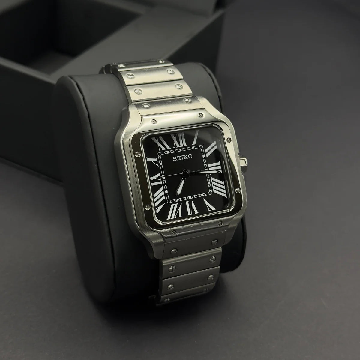 MOD CARTIER SANTOS BLACK