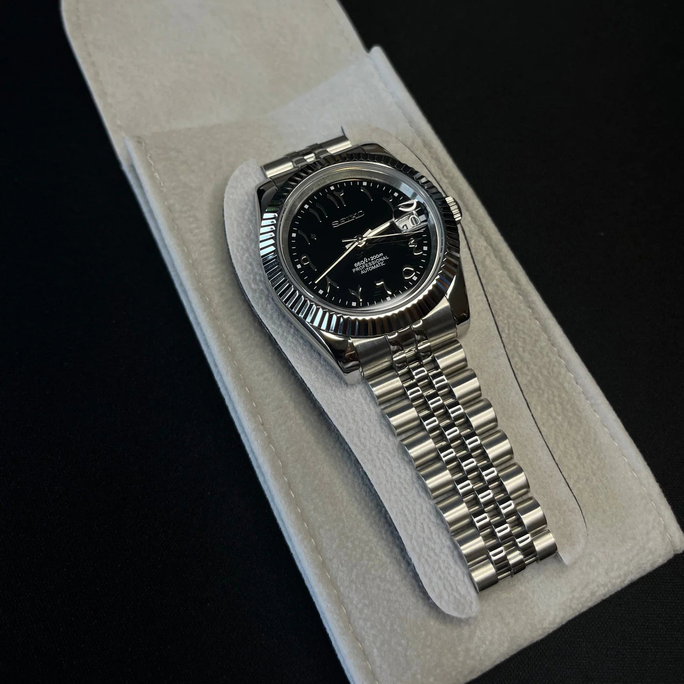 MOD DATEJUST ARABIC DIAL BLACK