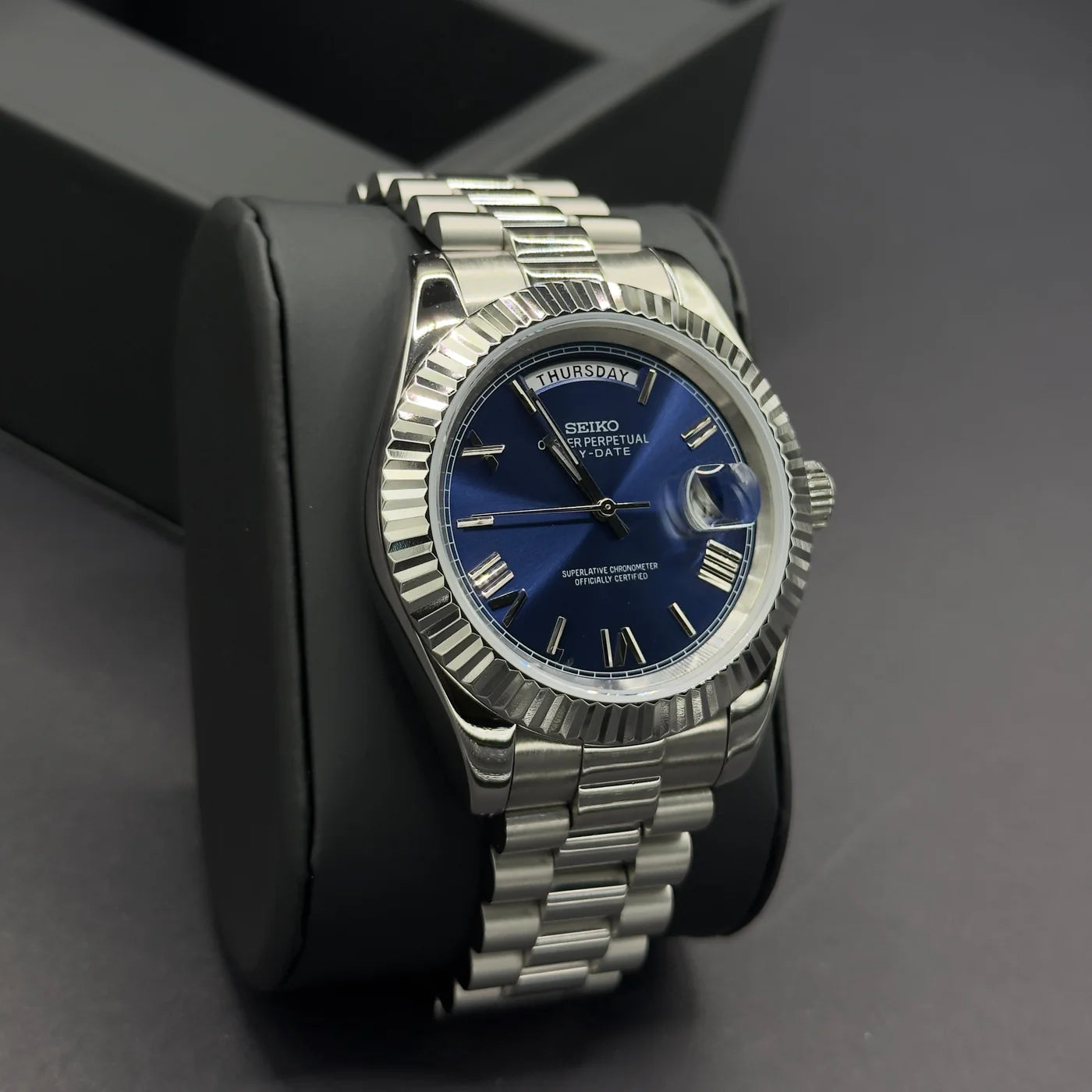 MOD DAYDATE ROMAN BLUE