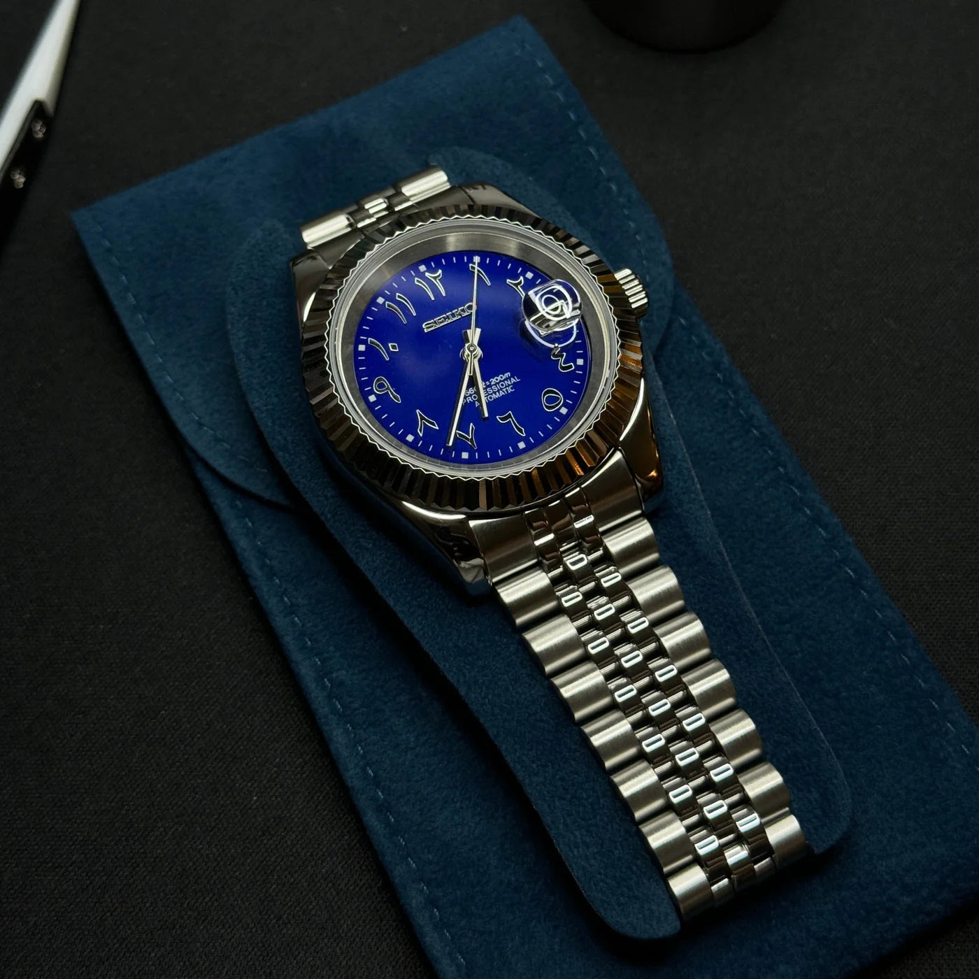 MOD DATEJUST ARABIC DIAL BLUE