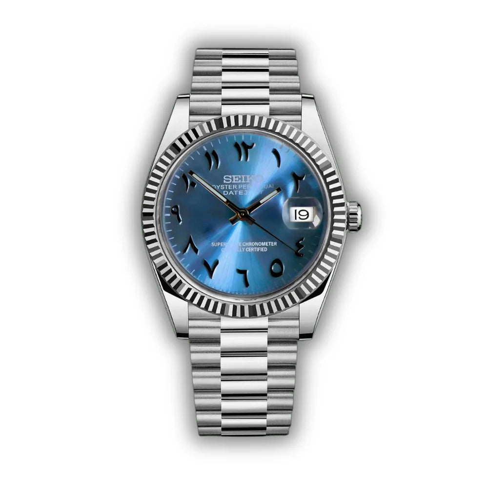 MOD DATEJUST ARABIC DIAL ICE BLUE