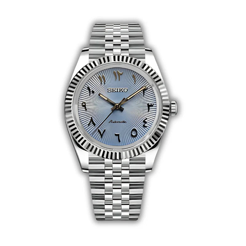 MOD DATEJUST ARABIC DIAL LIGHT BLUE
