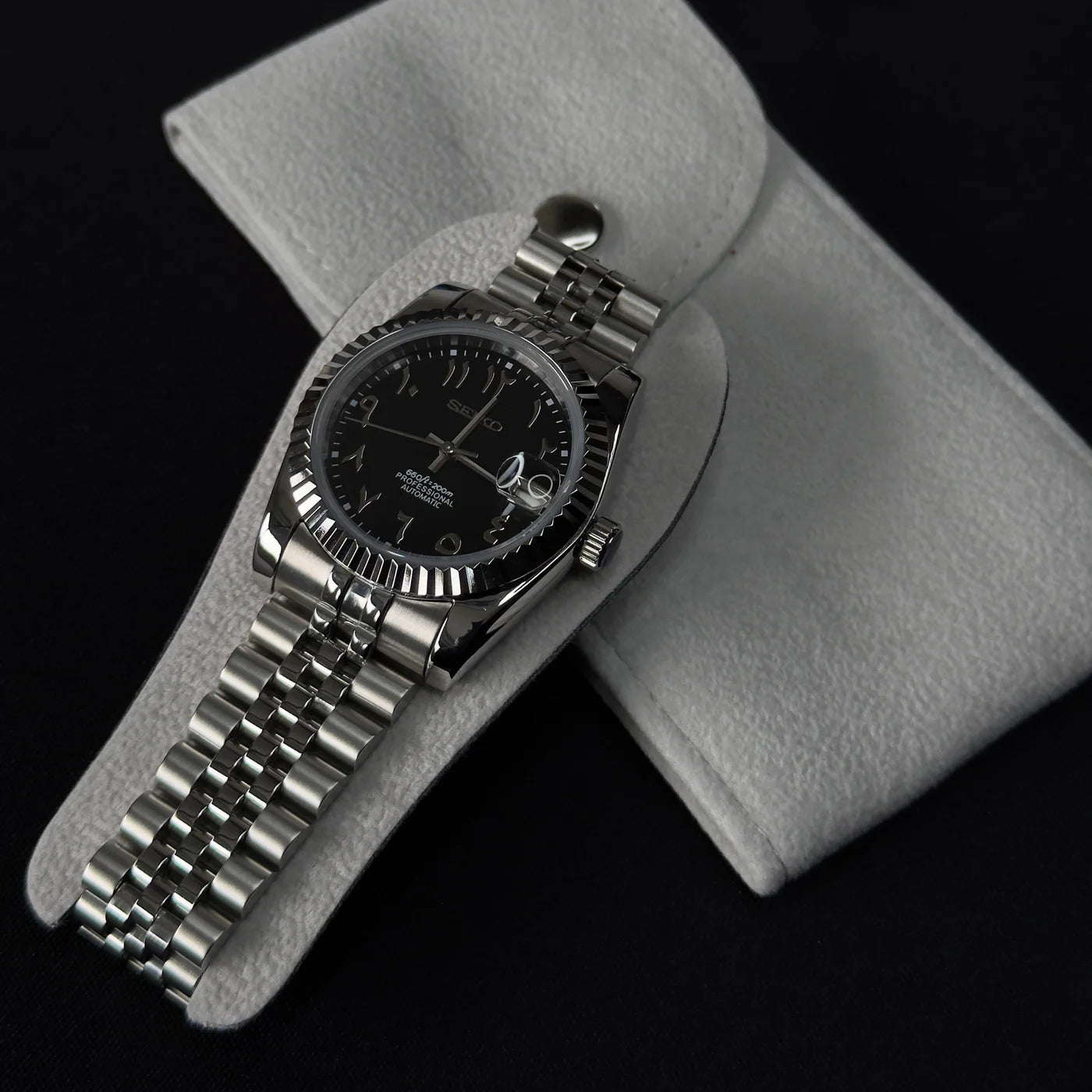 MOD DATEJUST ARABIC DIAL BLACK