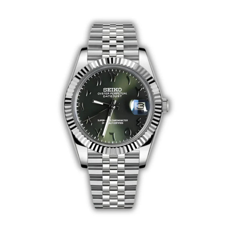 MOD DATEJUST ARABIC DIAL OLIVE