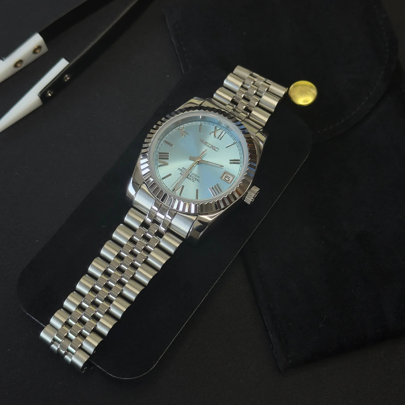 MOD DATEJUST ROMAN DIAL ICE BLUE