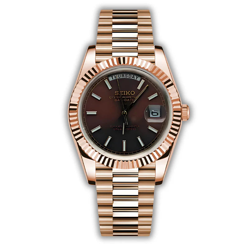 MOD DAYDATE ROSE GOLD CHOCOLATE