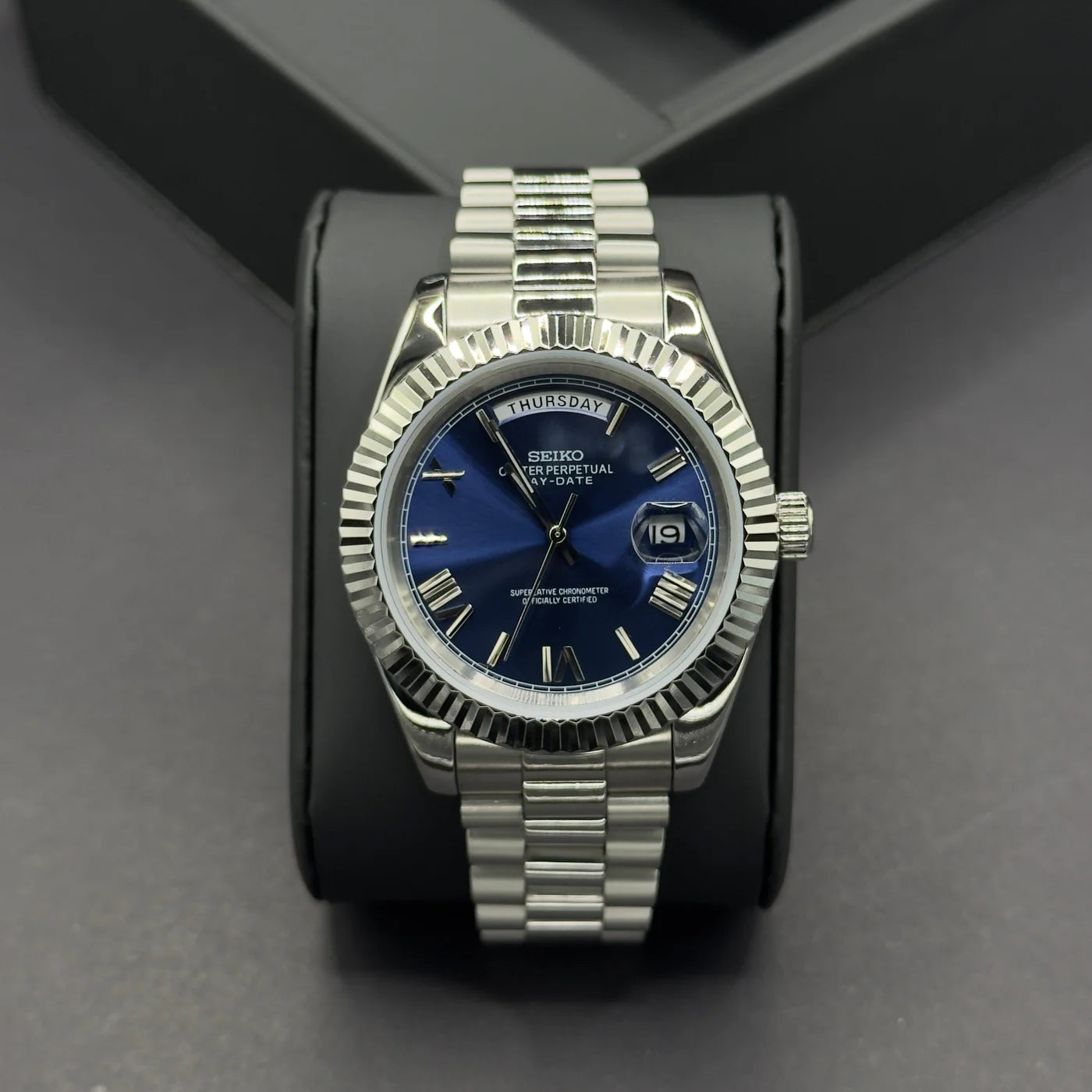 MOD DAYDATE ROMAN BLUE
