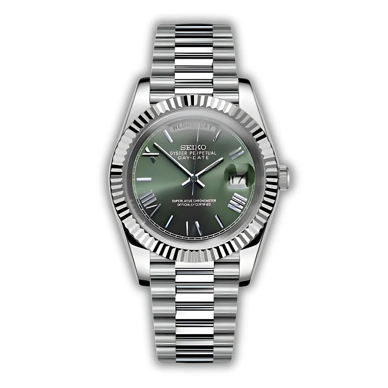 MOD DAYDATE ROMAN GREEN